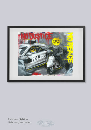 PRINT 100x70 NO JUSTICE NO PEACE