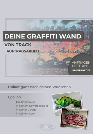 GRAFFITI COMMISSIONED WORK ON REQUEST YOUR WALL BY TRACK