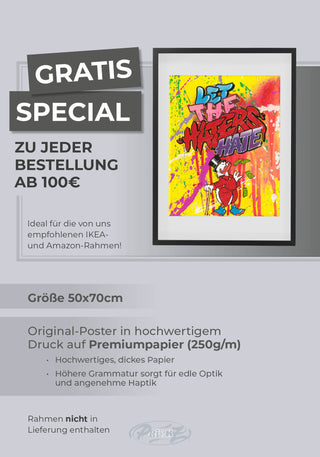 POSTER 50x70 LET THE HATERS HATE SPECIAL FOR EVERY ORDER FROM 100€