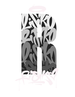 Risiko Hoodie BIG R Grau