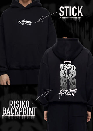 Risiko Hoodie BIG R Grau